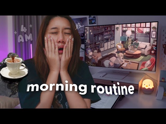 4AM Morning Routine: ยังเช้าได้อีก! ตื่นมาทำอะไร? มา Productive ไปด้วยกันจ้า🌞 Peanut Butter