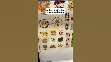 How UV DTF are made unrevealed! They are made fast and last forever! 🖨️❤️‍🔥🔥