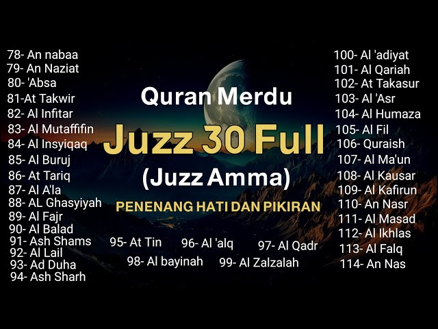 Murotal Al Quran Juz 30 (Juz Amma) Merdu By Alaa Aqel class=