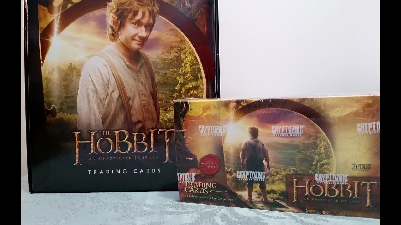 The Hobbit AUJ trading card box break + binder Cryptozoic