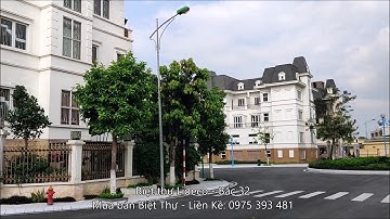 Khu đô thị Lideco Bắc 32, Biệt thự View hồ, công viên, đường trục chính của Khu đô thị