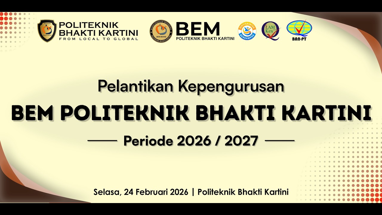 【LIVESTREAM】Pelantikan Kepengurusan BEM Bhakti Kartini 2026