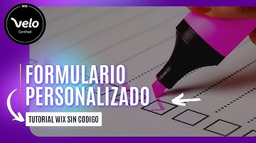 COMO CREAR UN FORMULARIO PERSONALIZADO EN WIX