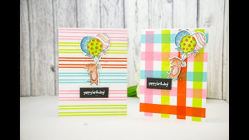 Create your own background on your handmade cards