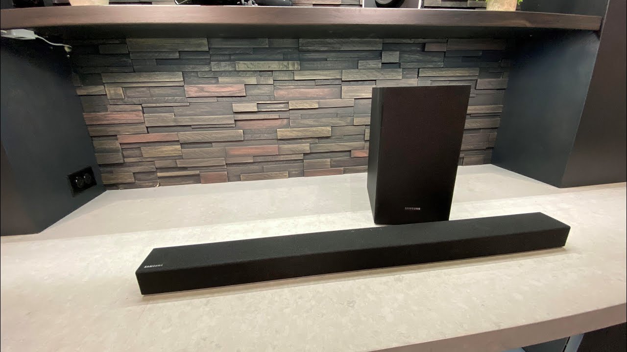 Samsung Soundbar HW-T450 Overview With Sound Demo - YouTube