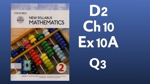 New Syllabus Mathematics D2, Chapter 10: Pythagoras Theorem, Exercise 10A, Q3