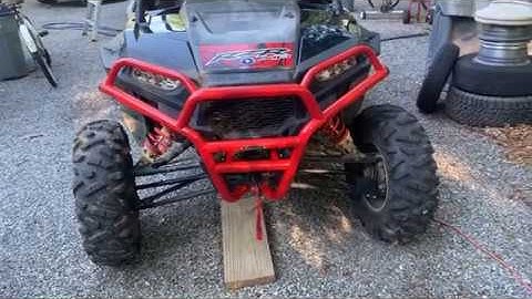 Polaris RZR 1000 XP front differential removal