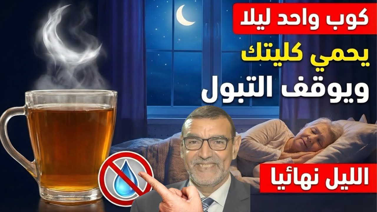 كوب واحد ليلا يحمي كليتك ويوقف التبول الدكتور محمد الفايد 