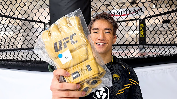 UFCからタイトルマッチ専用のゴールドグローブが届きました