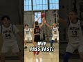 Why You Want To Pass Fast In Basketball #basketballtips #basketballstrategy #basketball #FYP