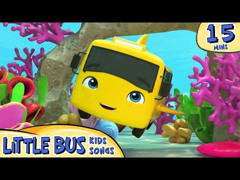 Schoolbus LOVES Baby Shark! | Little Bus Kids Songs