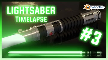 LIGHTSABER Speed Modeling - Shading #3 | Blender 2.82 (EEVEE)