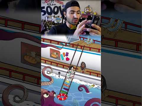 انقاذ الفتاه من الاخطبوط 