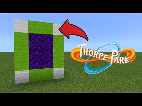 How To Make a Portal to the Thorpe Park Dimension in MCPE (Minecraft PE)