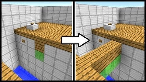 √Minecraft : How to make mini retractable bridge