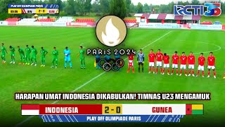 LIVE RCTI & KVision  INDONESIA VS GUINEA | TIMNAS U23 MENGAMUK • PLAY OFF OLIMPIADE PARIS 2024