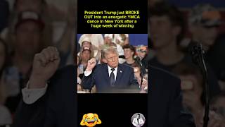 President Trump just BROKE OUT into an energetic YMCA dance in New York after a huge week of winning