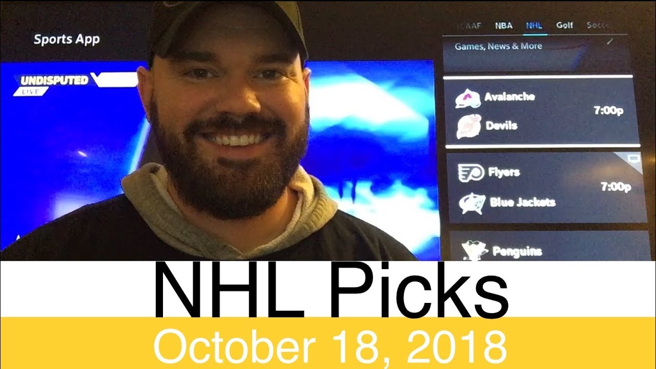 NHL Picks (101818) Hockey Sports Betting Expert Predictions Vegas