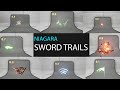 Sword Trail VFX Preview -Advanced Niagara Essential VFX Vol:01 - Unreal Engine(UE4 / UE5)