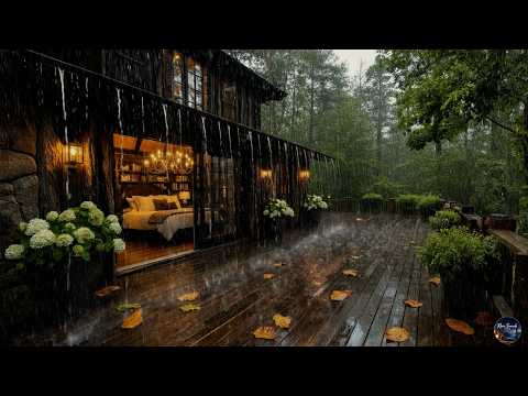 Rain Sounds for Sleeping Cabin π§οΈ Cozy Forest Rain for Deep Sleep & Stress Relief π΄