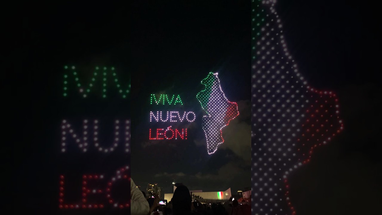 Incredible 700-drone show for Independence Day in Monterrey, Mexico