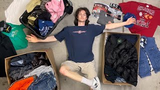 100Lbs of Vintage Clothing Haul
