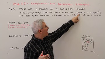 Prob 5.2--Combinations and Basketball Starters