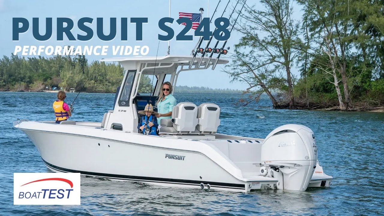 Pursuit S248 (2023) - Features & Performance Video by BoatTEST 
