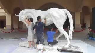 UNVEILING OF A LIVESIZED HORSE SCULPTURE