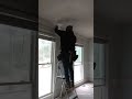 installing edge beams for coffered ceiling #carpentary #woodworking #trimcarpentry #love