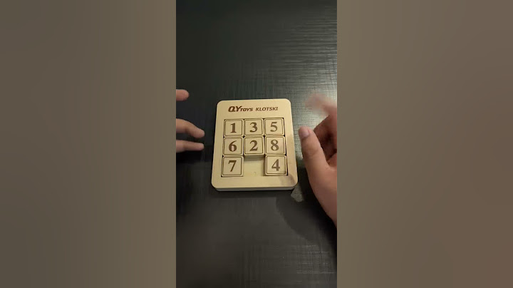 How to Solve 3x3 Sliding Number Puzzle #shorts