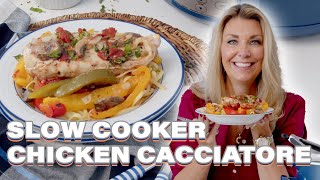 Slow Cooker Chicken Cacciatore is a Staple Weeknight Dinner at Our House!