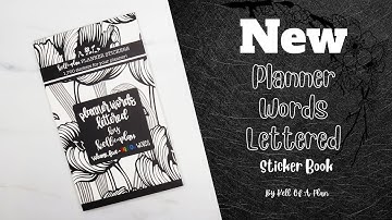 NEW Planner Words Lettered Sticker Book/ Kell of a Plan/ Planner Stickers