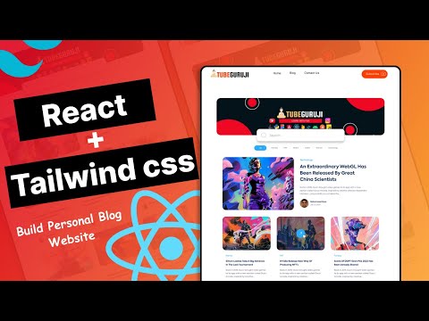 Build a Blog with React Js and Tailwind Css | beginner tutorial | Part 1