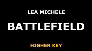 Lea Michele - Battlefield - Piano Karaoke [HIGHER KEY]