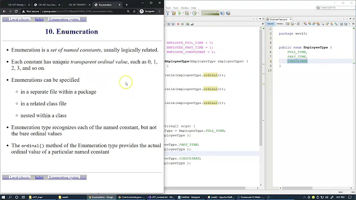 3.4 Enumeration