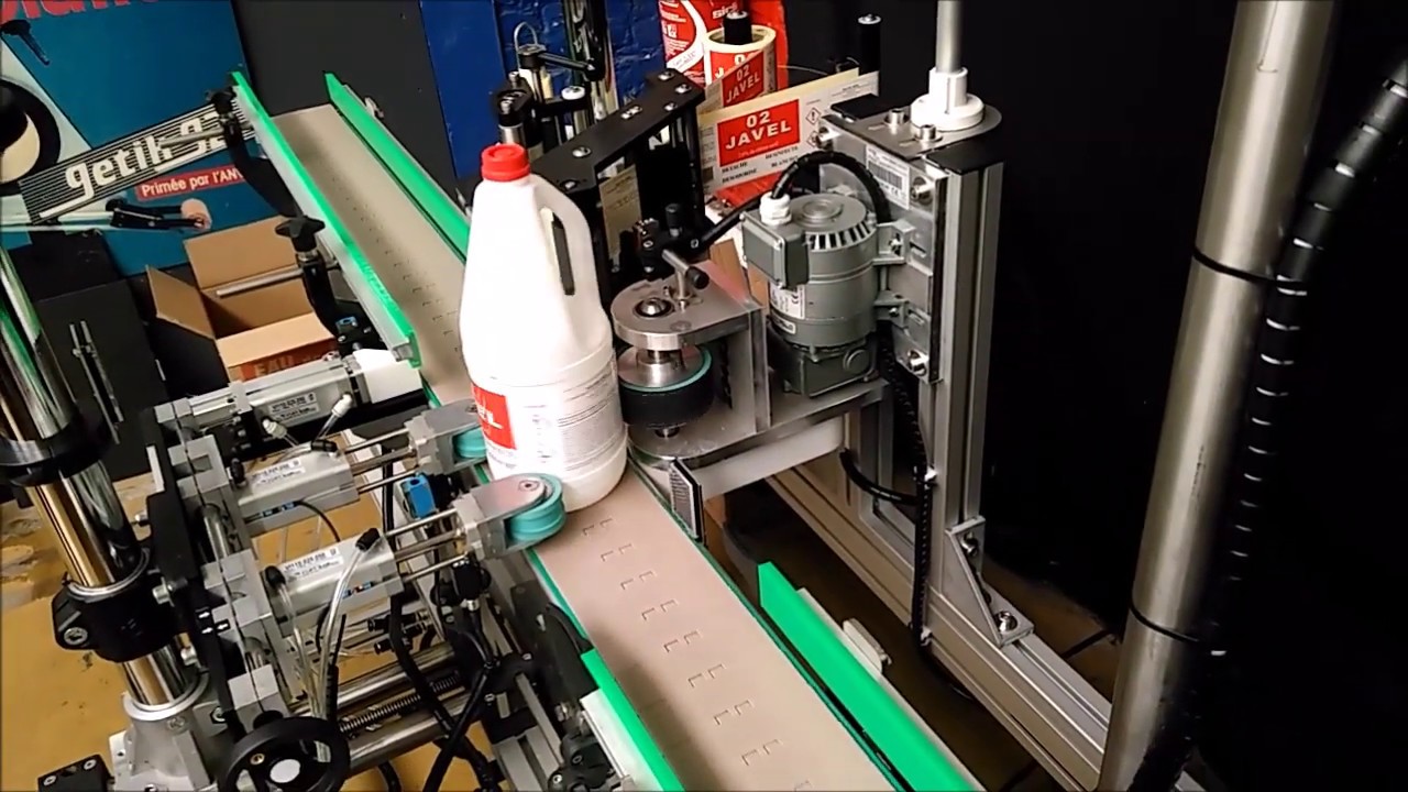 Getik 40 Mise en rotation de produits cylindriques pour étiquetage