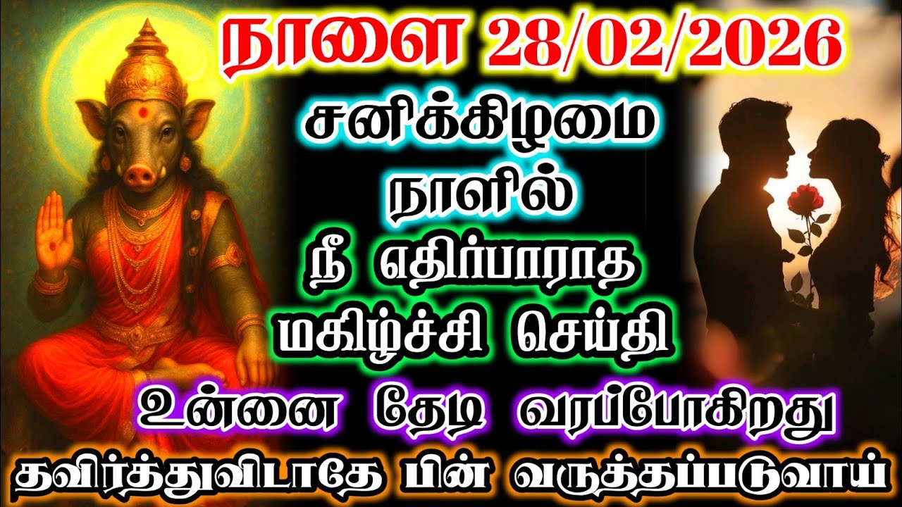 நாளை 27/02/2026 நாளில் நீ எதிர்பாராத மகிழ்ச்சி செய்திஉன்னை தேடி வரப்போகிறது #devotional 
