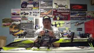 Sab Goblin 500 ,upgraded with heavy duty main gear and steel pinion