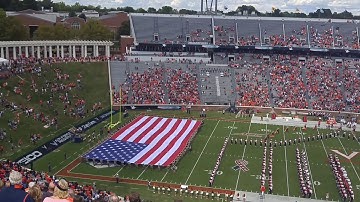 UVa vs. IU : pregame colors & flyover