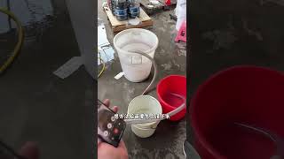 Copper Powder Captured on Filter Membrane