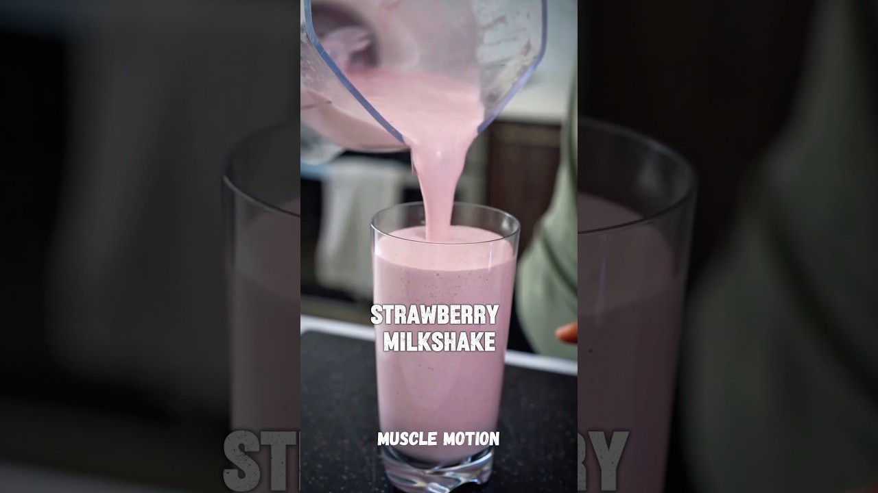 How to make strawberry milkshake at home | Strawberry milkshake recipe