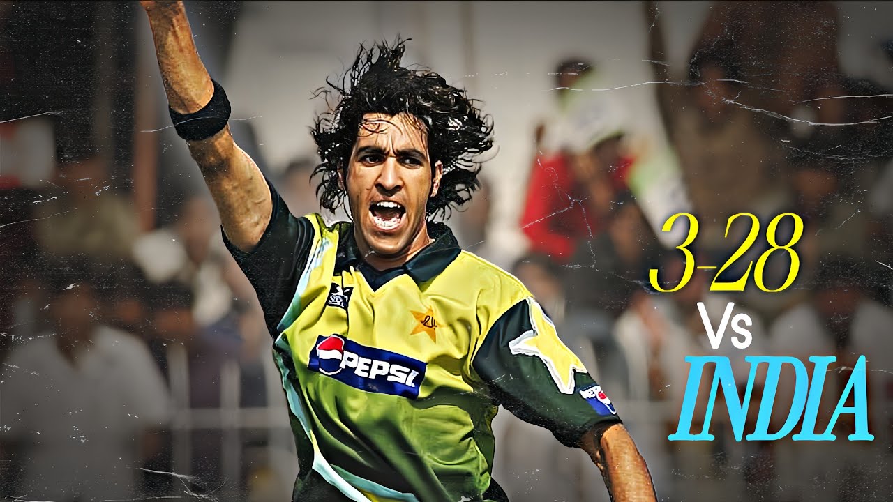Umar gul's  brilliant spell of 3-28 vs India - FINAL - World Cup 2007