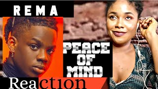 REMA REACTION - PEACE OF MIND - FIRST TIME REACTION