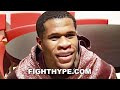 DEVIN HANEY SENDS FACE MESSAGE TO GERVONTA DAVIS & TEOFIMO LOPEZ; POST-FIGHT AFTER DOMINATING GAMBOA