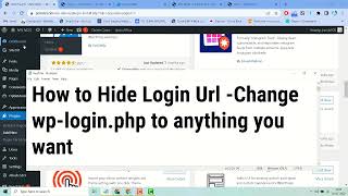 How to Hide Login Url  Change wp login php to anything you want