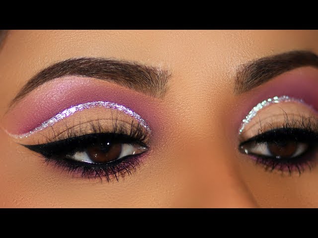 SOFT PURPLE GLITTER CUT CREASE | MORPHE X JACLYN H...