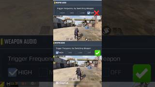 Best Weapons Audio Trigger Frequency By Switching Weapons