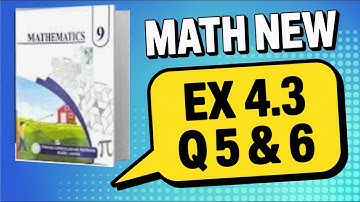 CRACK the CODE to Class9th Math Exercise4.3 Question5,6 in MINUTES