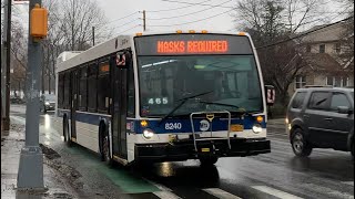 Bay Ridge-86th St Station Bound 2016 Novabus LFS 8240 S53 Local Bus At Clove Rd & Cheshire Place